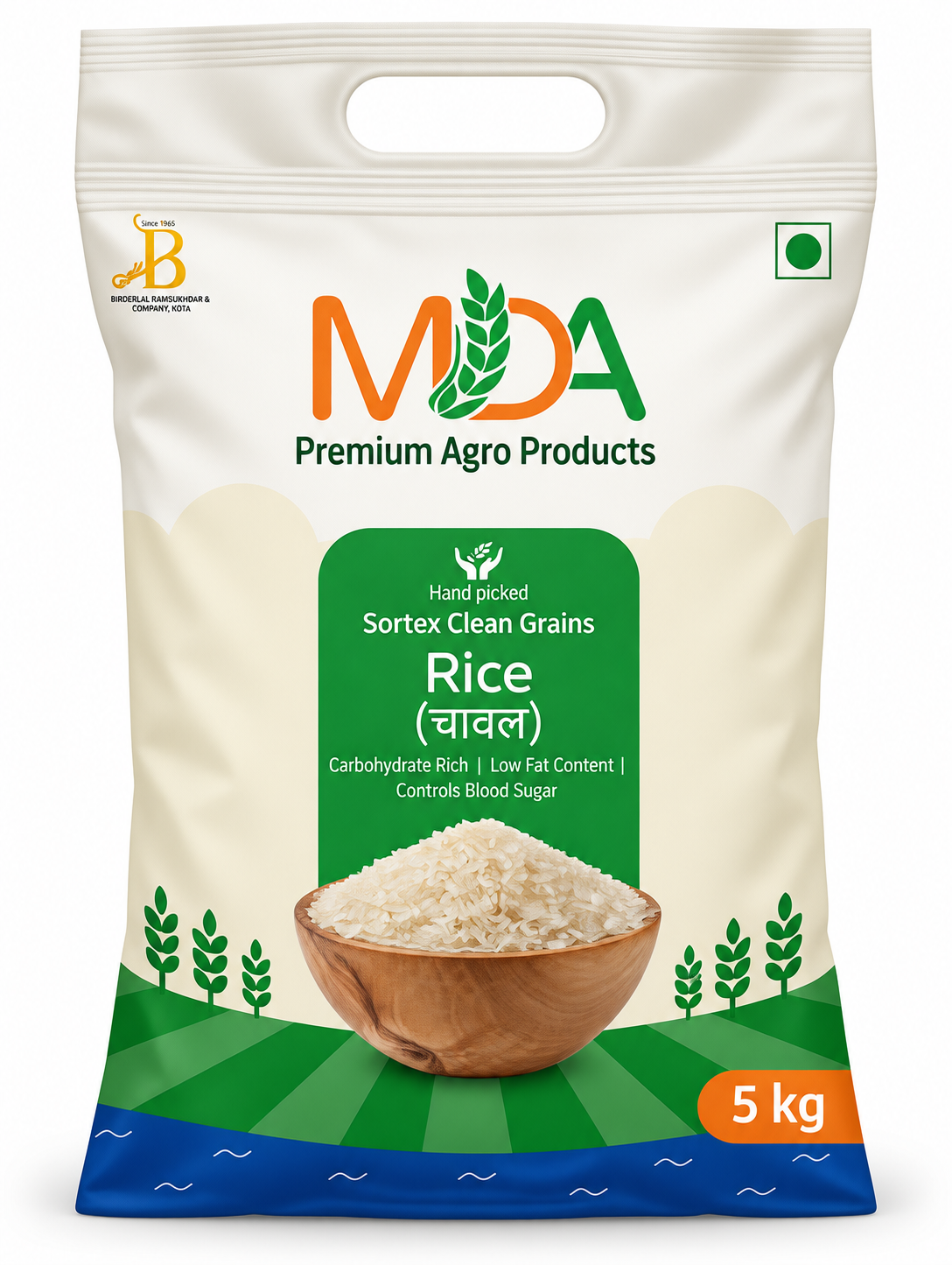 Hand Washed and Sun Dried Rice